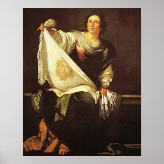St. Veronicas Veil Afbeelding 03B Poster (Voorkant)