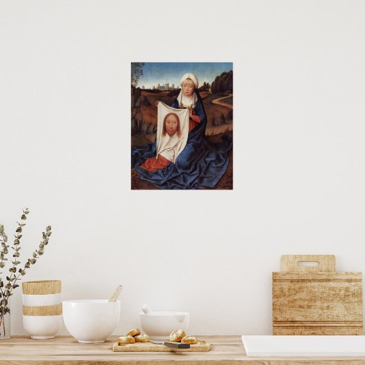St. Veronicas Veil Jesus Face Poster (Keuken)