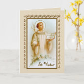 St. Viator de catechist (BF 02) Blanco Kaart (Gele Bloem)