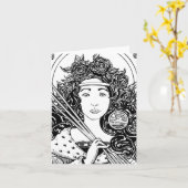 St. Victoria Notecard Kaart (Gele Bloem)