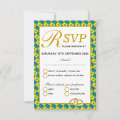ST VINCENT Christelijk Wedding RSVP Response Kaart (Voorkant)