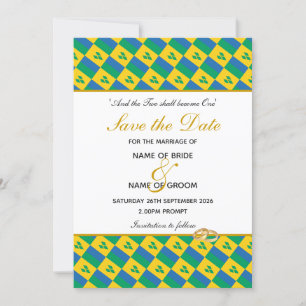 ST VINCENT Christelijke bruiloft Save The Date