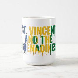 St. Vincent Driepoot | Caribisch Vlagontwerp | Ven Koffiemok