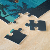 St Vincent en de Grenadines Landschap Retro Legpuzzel (Zijkant)