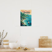 St Vincent en de Grenadines Landschap Retro Poster (Keuken)
