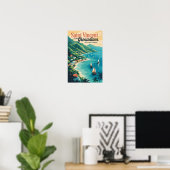 St Vincent en de Grenadines Landschap Retro Poster (Thuiskantoor)