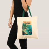 St Vincent en de Grenadines Landschap Retro Tote Bag (Voorkant (product))