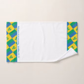 ST VINCENT FLAG Gepersonaliseerde Schrift Christel Bad Handdoek (Handdoek)