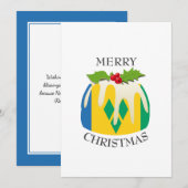 ST VINCENT FLAG | Kerstmis | Festief Feestdagenkaart (Voorkant / Achterkant)