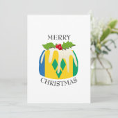 ST VINCENT FLAG | Kerstmis | Festief Feestdagenkaart (Staand voorkant)