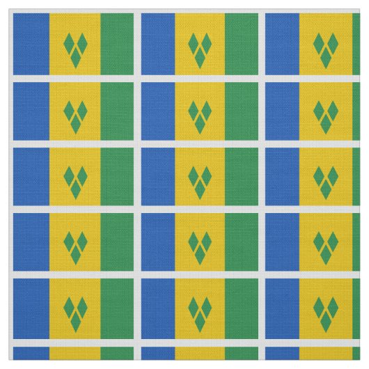 ST. Vincent Flag Stof (Swatch)