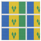 ST. Vincent Flag Stof (Close Up)