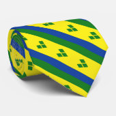 St. Vincent Flag Stropdas (Opgerold)