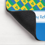 ST VINCENT God Refuge Sterkte Christelijke KLANT Muismat (Hoek)