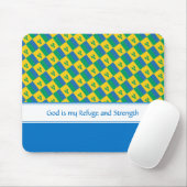 ST VINCENT God Refuge Sterkte Christelijke KLANT Muismat (Met muis)