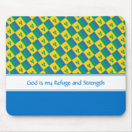 ST VINCENT God Refuge Sterkte Christelijke KLANT Muismat