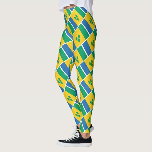 ST VINCENT GRENADINES Aangepaste tekstvlag Leggings (Links)