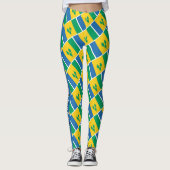 ST VINCENT GRENADINES Aangepaste tekstvlag Leggings (Voorkant)