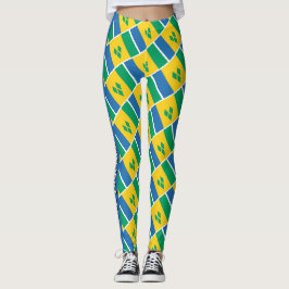 ST VINCENT GRENADINES Aangepaste tekstvlag Leggings
