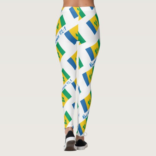 ST VINCENT GRENADINES Christelijke Schrift Custom Leggings (Achterkant)