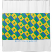 ST VINCENT GRENADINES God's genade Christelijk Douchegordijn (Voorkant)