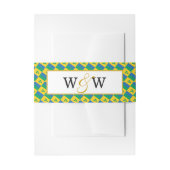 ST VINCENT Monogram Wedding Celebration Uitnodigingen Wikkel (Voorkant Voorbeeld)