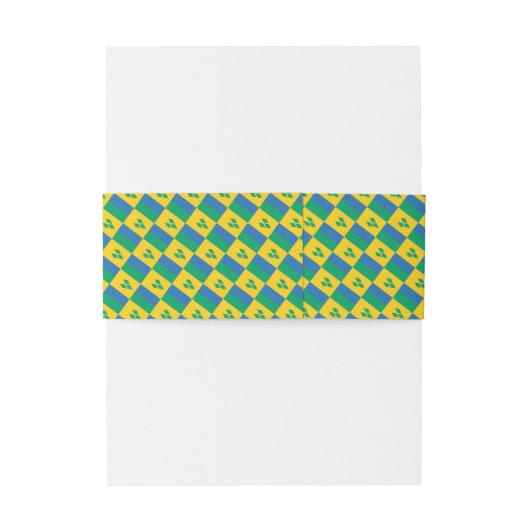 ST VINCENT Monogram Wedding Celebration Uitnodigingen Wikkel (Achterkant Voorbeeld)