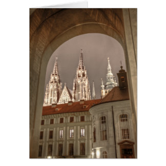 St. Vitus Towers Prague Castle Night
