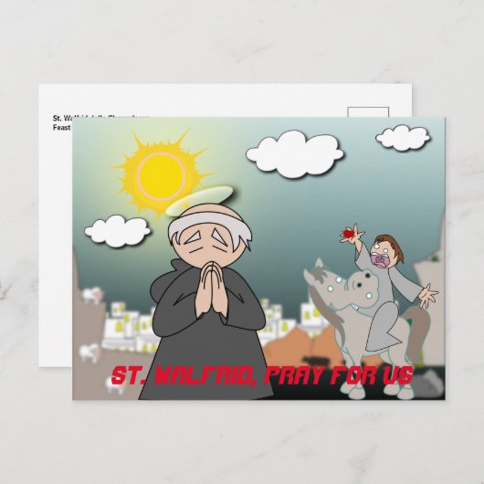 St. Walfrid Briefkaart (Voorkant / Achterkant)