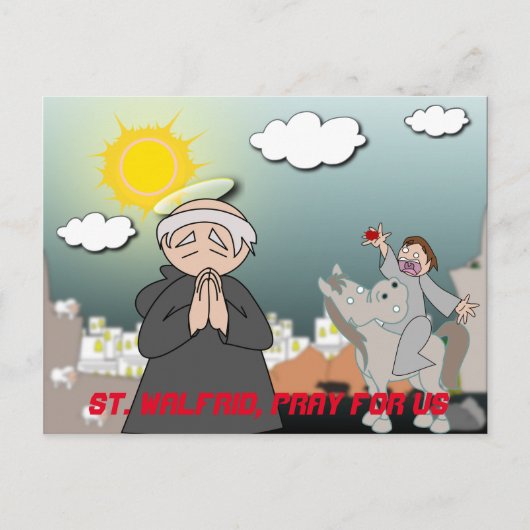 St. Walfrid Briefkaart (Voorkant)