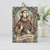 St. Walter van Pontoise Italiaans Sint Gebed Kaart (Staand voorkant)