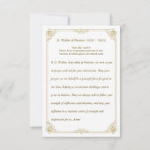 St. Walter van Pontoise Italiaans Sint Gebed Kaart (Achterkant)