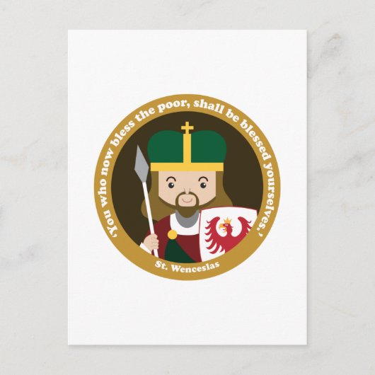 St. Wenceslas Briefkaart (Voorkant)