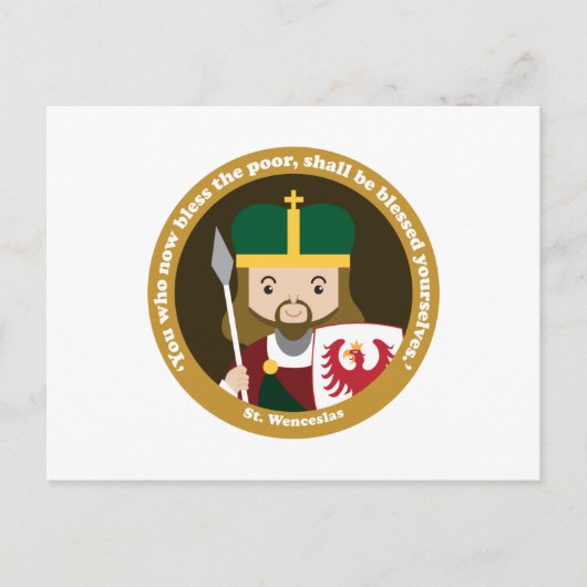 St. Wenceslas Briefkaart (Voorkant)