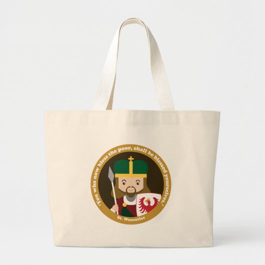 St. Wenceslas Grote Tote Bag (Voorkant)