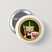 St. Wenceslas Ronde Button 5,7 Cm (Voorkant /achterkant)