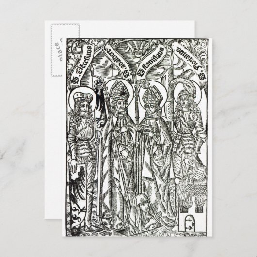 St. Wenceslaus, Adalbert, Stanislaus St. Florian Briefkaart (Voorkant / Achterkant)