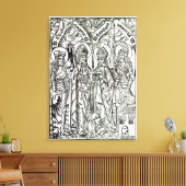 St. Wenceslaus, Adalbert, Stanislaus St. Florian Canvas Afdruk (Insitu (Woonkamer))