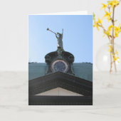 “St. Wenceslaus Trompelaar Engel” Condoleancekaart Kaart (Gele Bloem)