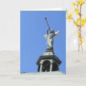 “St. Wenceslaus Trompelaar Engel” Condoleancekaart Kaart (Gele Bloem)