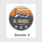 St. Wendel, Indiana Sticker (Vel)