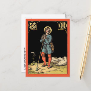 St. Wendelin Schapen hoeden Briefkaart
