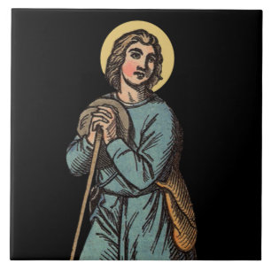 St. Wendelin Schapen hoeden Tegeltje