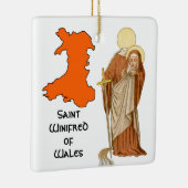 St. Winifred of Wales (P 002) Keramisch Ornament (Rechts)