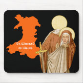 St. Winifred of Wales (P 002) Muismat (Voorkant)