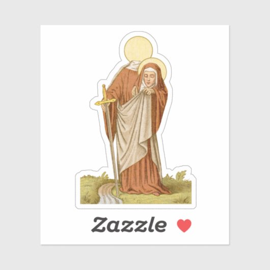 St. Winifred of Wales (P 002) Sticker (Vel)