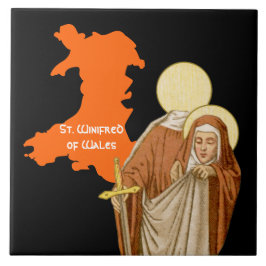 St. Winifred of Wales (P 002) Tegeltje