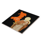 St. Winifred of Wales (P 002) Tegeltje (Zijkant)
