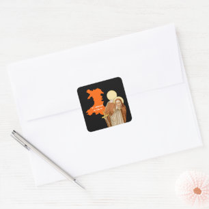 St. Winifred of Wales (P 002) Vierkante Sticker