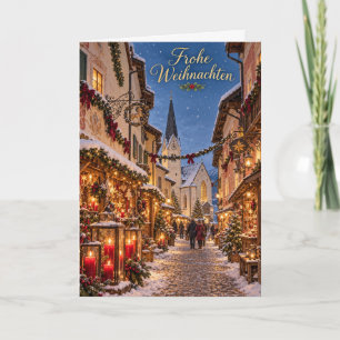 St Wolfgang Adventgasse Prettig Kerstfeest Feestdagen Kaart